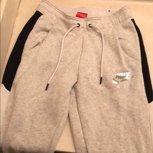 light grey nike air joggers